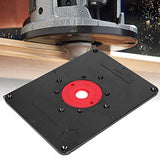 Germerse Level-Loc Rings Deluxe Router Base Plate Routers Tool Precisión Negro y Rojo para carpintería doméstica