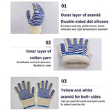 1 par de guantes de silicona para barbacoagos, parrilla de Camping para el hogar, suministros de manoplas para horno y barbacoa