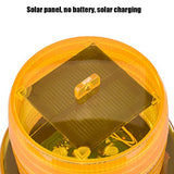 Raguso Luz de Advertencia de baliza con energía Solar de 2 V, luz de Advertencia LED, lámpara Intermitente Solar para camión, Tractor para Carretilla elevadora, Motor de Bomberos(Yellow)