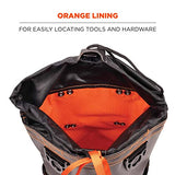 Ergodyne Arsenal 5926 Bolsa de herramientas con pernos, corta, poliéster, gris