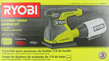 Ryobi Lijadora S652DGK con cable 2 amperios 1/4 pulgada 14,000 OBM cuadrado orbital de acabado