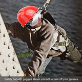 Casco de protección de Seguridad, Gorro de Seguridad con absorción de Impactos para Evitar el Impacto de la Niebla, los arañazos y los Rayos UV para el Trabajador(6.00 * 6.00 * 4.00cm-Rojo)