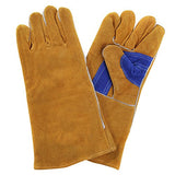 Guantes  de Soldador Cuero Alta Temperatura de Resistencia al Desgaste Sección de Aislamiento Caliente Línea de Fuego Soldadura eléctrica Soldadura
