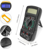 SEAFON Multimetro Digital Profesional Xl830l Digital Profesional, Voltimetro Amperimetro, Medidor de Corriente Voltaje DC, Resistencia, Continuidad, Diodos