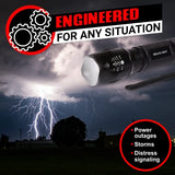 GearLight Linterna táctica LED S1000 [2 unidades] – Lúmenes altos, Zoomable, 5 modos, luz resistente al agua – Accesorios de camping, equipo al aire libre, linternas de emergencia