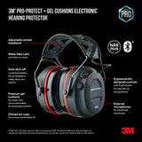 3M Pro-Protect - Protector auditivo electrónico de gel inalámbrico con tecnología Bluetooth, NRR 26 dB