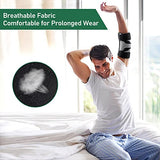 Wahopy Codera de compresión, férula extraíble y correa de apoyo estable para codo de tenista, codo de golf, tendinitis, nervio cubital, dolor de síndrome de túnel cubital, para hombres y mujeres, dormir y uso diario