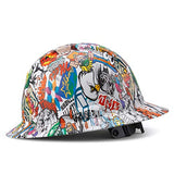 Casco de seguridad aprobado por OSHA de ala completa, casco de seguridad, caos de personajes, dibujos animados y anime, diseño personalizado, Cascos de Construcción, suspensión de trinquete ajustable de 6 puntos