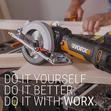 Worx WX439L - Sierra circular eléctrica compacta de 4,5 amperios