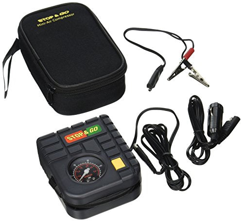 Stop & Go RCP Mini-compresor de aire, negro