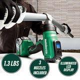 Metabo HPT Pistola de calor inalámbrica MultiVolt™ de 18 V, solo herramienta, sin batería, pantalla LCD, tres boquillas incluidas, temperatura máxima de 1022 grados, garantía de por vida RH18DAQ4