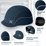 Gorra de seguridad, ligera, de seguridad, protección de la cabeza, transpirable, gorra de protección de la cabeza (M18109H-Navy-Micro Brim)