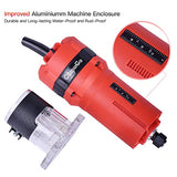 CtopoGo Herramienta compacta de madera para fresar palmeras de mano recortadora de bordes de carpintería, herramienta de corte de palmming 30000R/min 800W 110V con 12 brocas de enrutador de 1/4"