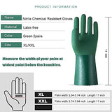 2 pares de guantes resistentes a los químicos, reutilizables y resistentes, antideslizantes, guantes mecánicos, ácidos, álcalis, protección de aceite