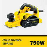 STANLEY Cepillo Eléctrico para Madera de 3 1/4 Pulgadas (82mm) 750W 16500RPM STPP7502