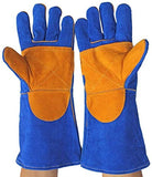 Guantes Soldador Soldadura Guantes de protección más Jiatuo a Prueba de Fuego Desgaste, Guantes de Trabajo de Calor Aislamiento Soldador