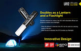Nitecore LR12 1000 LM Mini Linterna 2 en 1, Color Negro