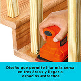 BLACK+DECKER BS200-B3 Lijadora de Hoja 1/4 Pulgadas 200W