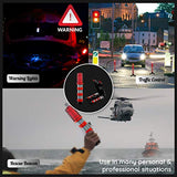 2 luces LED estroboscópicas de seguridad para carretera de emergencia, luz estroboscópica superbrillante, luz de alerta de baliza en carretera que se puede ver a una milla de distancia, viene con un práctico kit de transporte