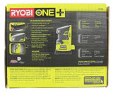 Lijadora de palma Ryobi P440 One + 18V Ion de litio 12,000 RPM 1/4 hoja con bolsa para polvo integrada y almohadillas de lijado incluidas (batería no incluida, solo herramienta eléctrica)