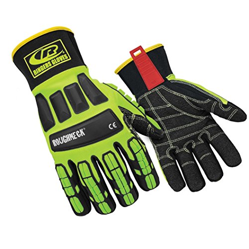 Ringers Gloves R-297 Roughneck KevLoc Heavy Duty Work Gloves, Impact Gloves, X-Small
