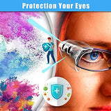 NEWKIBOU 8 Pares Protectores Antideslizantes Laterales de Gafas de Ojo,Seguridad Protector Flexible Transparente Se Adapta a Anteojos Medianos Pequeños Agregue Más Protección a Gafas de Seguridad