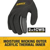 Dewalt DPG737M - Guantes de agarre con aislamiento térmico 2 en 1, tamaño mediano