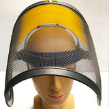 Casco de Seguridad Forestal Industrial Máscara de Cabeza Facial Cable de Acero a Prueba de Salpicaduras Máscara de Seguridad Pantalla de Protección para Corte de Hierba Poda de Ramas Suministros de Trabajo Agrícola