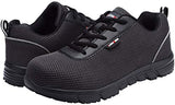 LARNMERN Zapatos con Punta de Acero para Hombre, Zapatos de Seguridad para Trabajo con Bandas Reflectantes Zapato Ligero para construcción Industrial(27.0 cm)