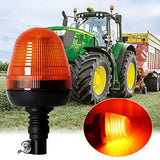 MAIALOT 60 LED giratorio intermitente ámbar baliza de montaje flexible luz estroboscópica tractor luz de advertencia de emergencia para carretilla elevadora camión cortadora UTV