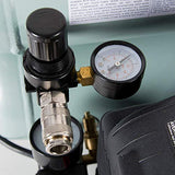 Metabo HPT Compresor de aire, 4 galones, eléctrico, doble pila, portátil, hierro fundido, bomba lubricada de aceite, 135 PSI, 1 año de garantía (EC99S)