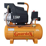 Compresora Aire Tanque Compresor Lubricado Motor 2.5 HP 25 L