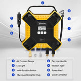 AstroAI Compresor de Aire 12V, Compresor de Llantas Neumaticos 160 PSI Aire Neumaticos, Compresor de Llantas（ Amarillo）
