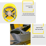 Casco de Seguridad Industrial, Casco de construcción rígido, ventilado, arnés de 4 Puntos, Los Cascos de Seguridad para Adultos