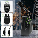 Orejeras montadas en casco, protección auditiva acoplable, orejeras de seguridad profesional, para construcción o fabricación, protección contra el ruido NRR de 27 dB (3022HM negro)