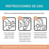 Tapones para oidos para dormir,2 Pares Tapones Oídos de Espuma con estuche ,Tapones de silicona reutilizables tapones suaves y cómodos para reducir el ruido para viaje ,nadar, dormir(Rosa)