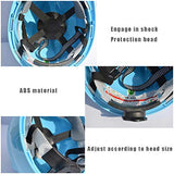 Casco de Seguridad con Ranuras En V ABS Protección Anti-Rotura Cascos de Protección Construcción Anticaída Obra de Construcción Construcción de Carreteras Túnel Mina