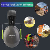 Retevis Orejeras de seguridad con reducción de ruido, protección auditiva con diadema ajustable, orejeras de ruido de seguridad para construcción, fabricación, mantenimiento, automoción, carpintería, hombres, mujeres y adultos (paquete de 1)