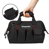 WORKPRO W081020A bolsa de almacenamiento compacta para herramientas, boca ancha superior, 12 pulgadas