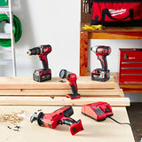 M18 Cordless Power Tool Combo Kit with Hammer Drill and Impact Driver, 18V