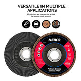 Neiko 11259A Germany VSM Platinum Zirconia Flap Disc | 4.5 x 7/8 pulgadas, grano 40, tipo plano #27-10 unidades