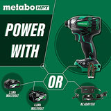 Metabo HPT WH36DBG - Kit de destornillador de impacto inalámbrico multivoltios de 36 V, dos baterías y cargador