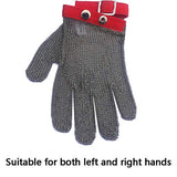 PRICEXES Guantes Anticortes Guantes Anti-Corte Single 304 Acero Inoxidable de Acero Inoxidable, Anti-Corte de Alta Resistencia, Mano de Ajuste, Transpirable, Plateado Gris, tamaño M