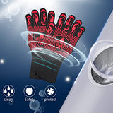 Guantes resistentes al calor para parrilla, alta resistencia a la temperatura, guantes ignífugos para asar a la parrilla, para freír, barbacoa, cocinar, hornear, horno, cortar