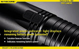 Nitecore EA41 960 Lumen CREE XM-L U2 LED dual switch compact flashlight/searchlight with Four rechargeable AA batteries, Charger & Four EdisonBright AA Alkaline batteries