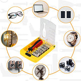 Apsung Juego de Destornilladores de Precisión 37 en 1, Juego Profesional de Destornilladores Multifunción, Kit de Herramientas de Reparación Compatible con iPhone, iPad, Android, Computadora, Portátil, PC, etc.