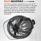 Casco de Aluminio Casco de Trabajo Casco Protector Ajustable Casco de construcción con Correa de cincha de 4 Puntos Casco de construcción con Casco Ajustable