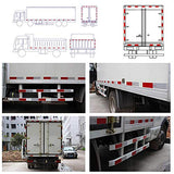 APT Dot-C2 Cinta reflectante de grado de alta intensidad (2" x 75 pies, rojo/blanco), cinta de visibilidad, rojo y blanco para remolques, automóviles, bicicletas. Cinta reflectante de visibilidad de seguridad (2Inch x 25Ft)