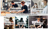 AW ANY WELL Zapatos de chef unisex profesionales resistentes al agua al aceite de enfermería antideslizantes, color negro y blanco, impermeables, zapatos de trabajo de seguridad para cocina, jardín, baño, construcción, zapatos médicos, Negro, 11.5 X-Wide