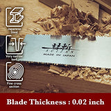 SUIZAN Serrucho Japonesa de Tracción Sierra de Mano 180mm Ryoba Saw Doble Filo para Carpintería (Ryoba Japonesa 180mm)
